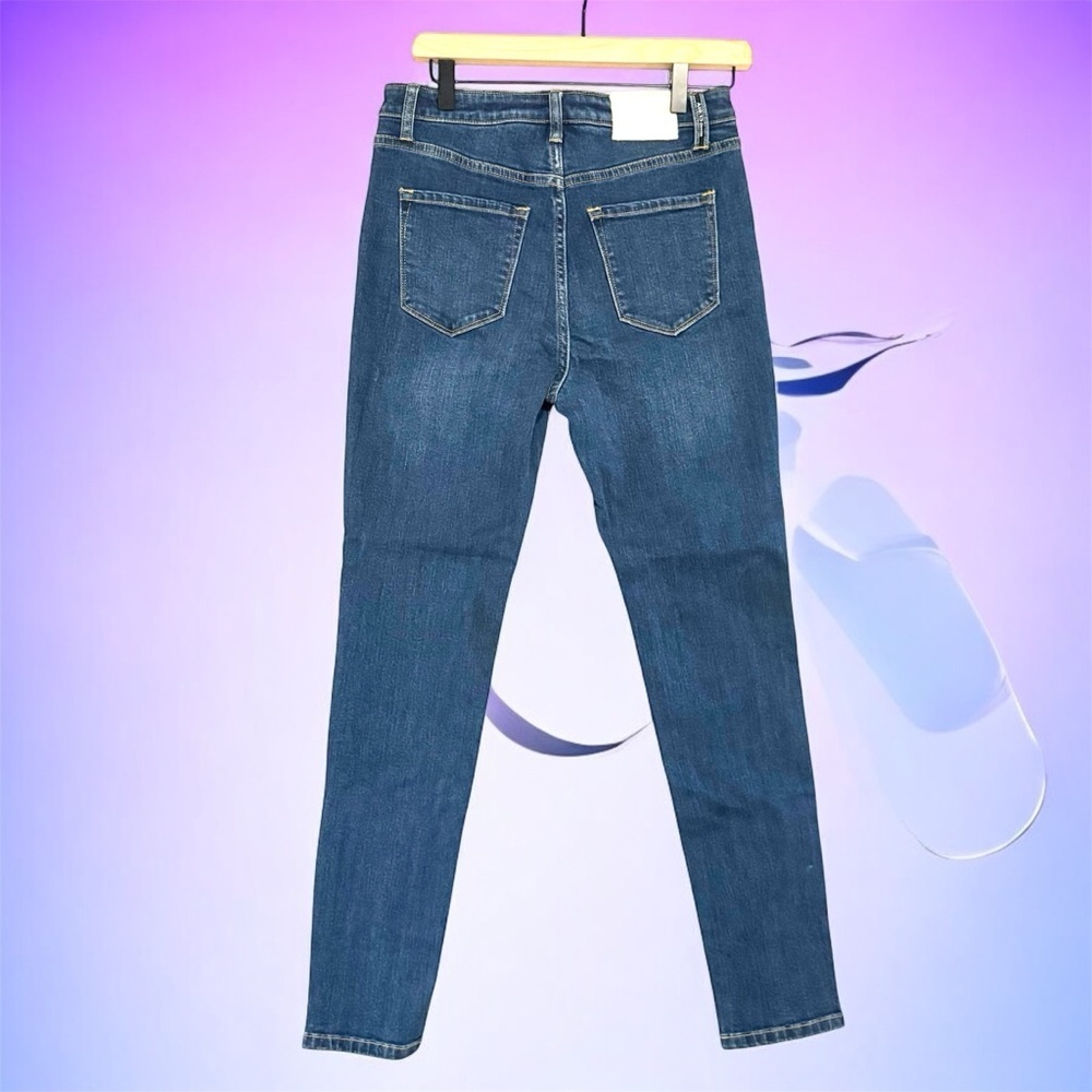 SPANX Assets Denim Classic Dark Wash Blue Jeans Skinny High Rise Sz 29 Slimming - Picture 2 of 10